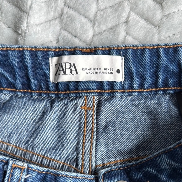 Zara Blue Flare & Wide Leg Jeans - Picture 2 of 9